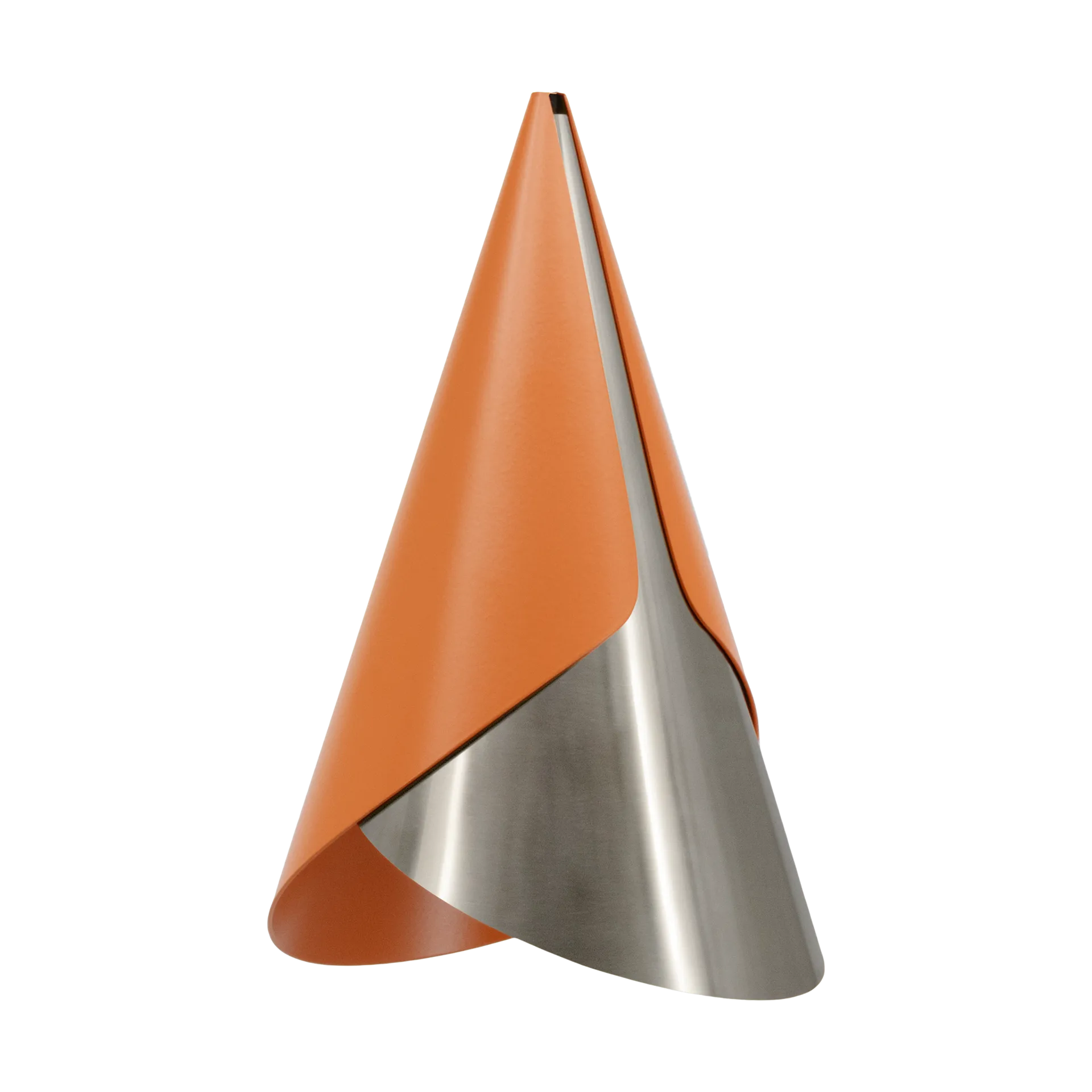 Cornet lampshade, Nuance orange-steel Umage
