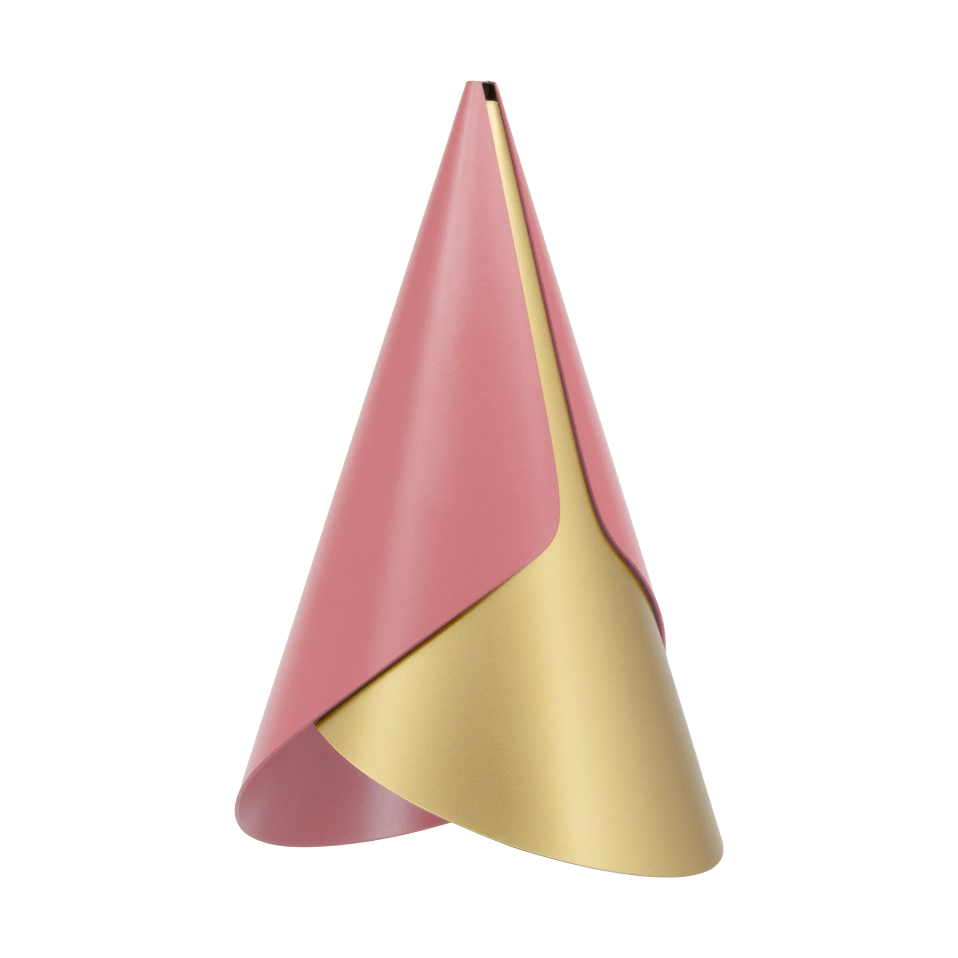 Cornet lampshade, Nuance rose-brass Umage