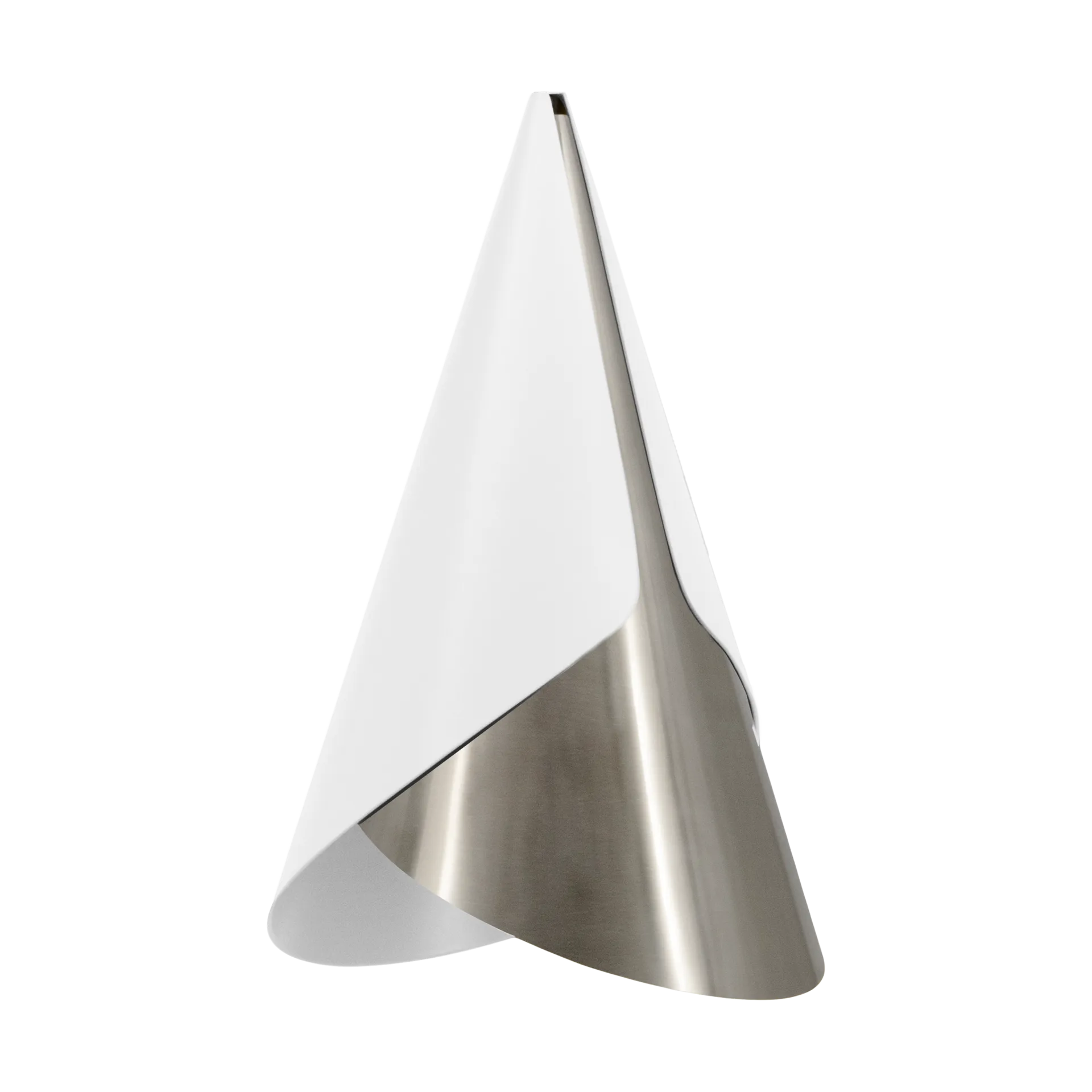 Cornet lampshade, White-steel Umage