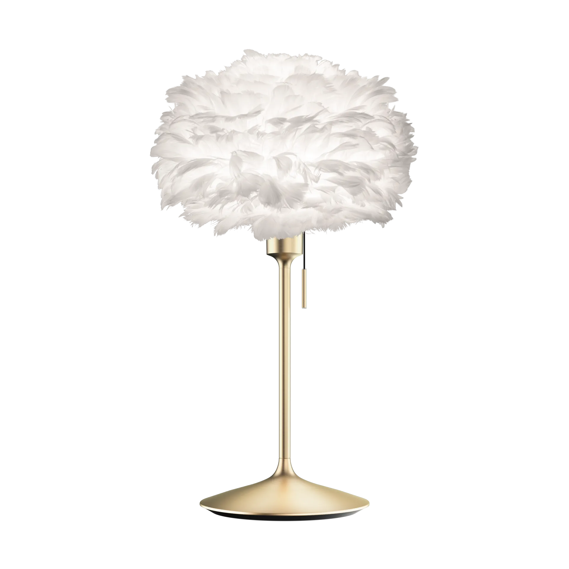 Eos bordslampa mini, Vit-Borstad mässing Umage