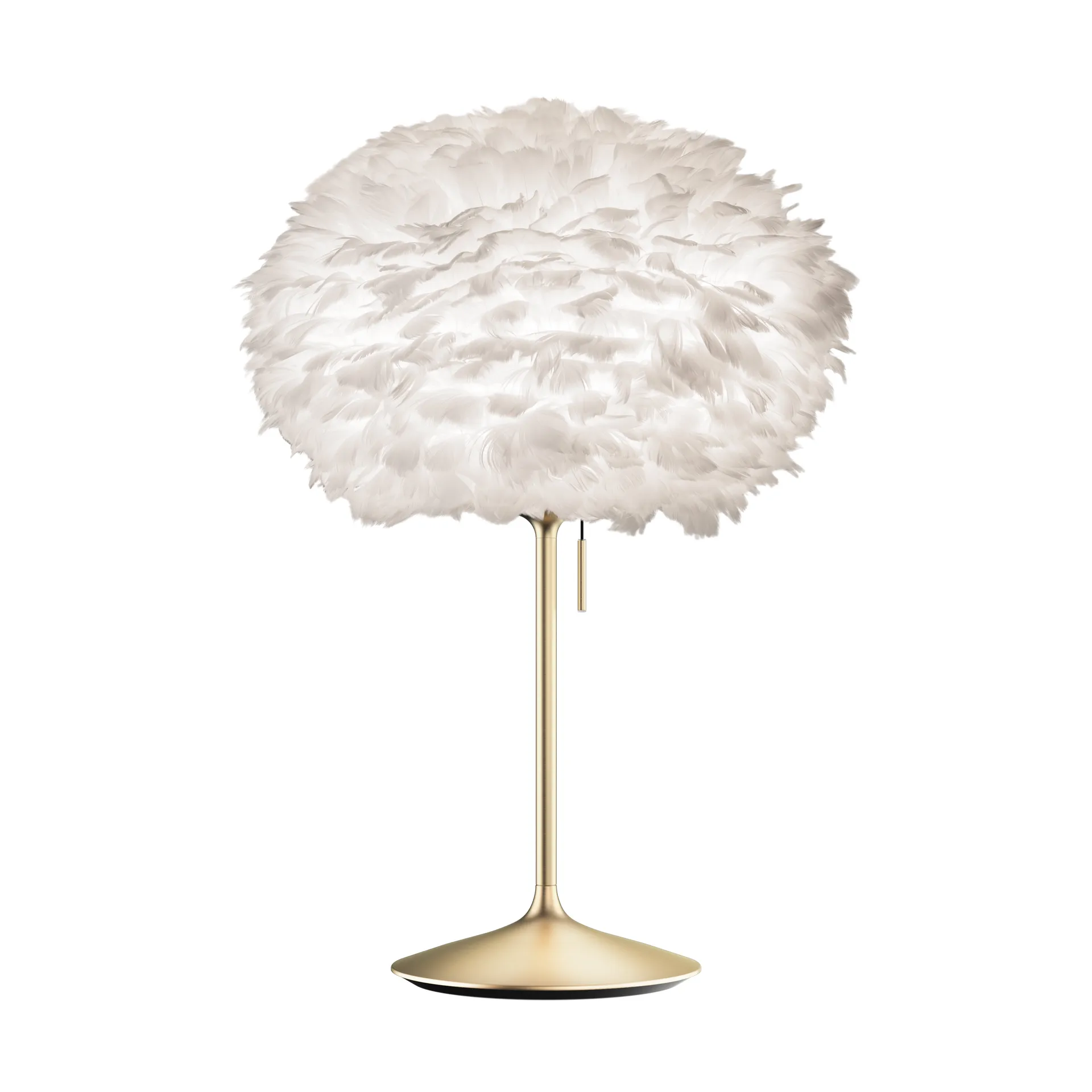 Eos table lamp medium, White-brushed brass Umage