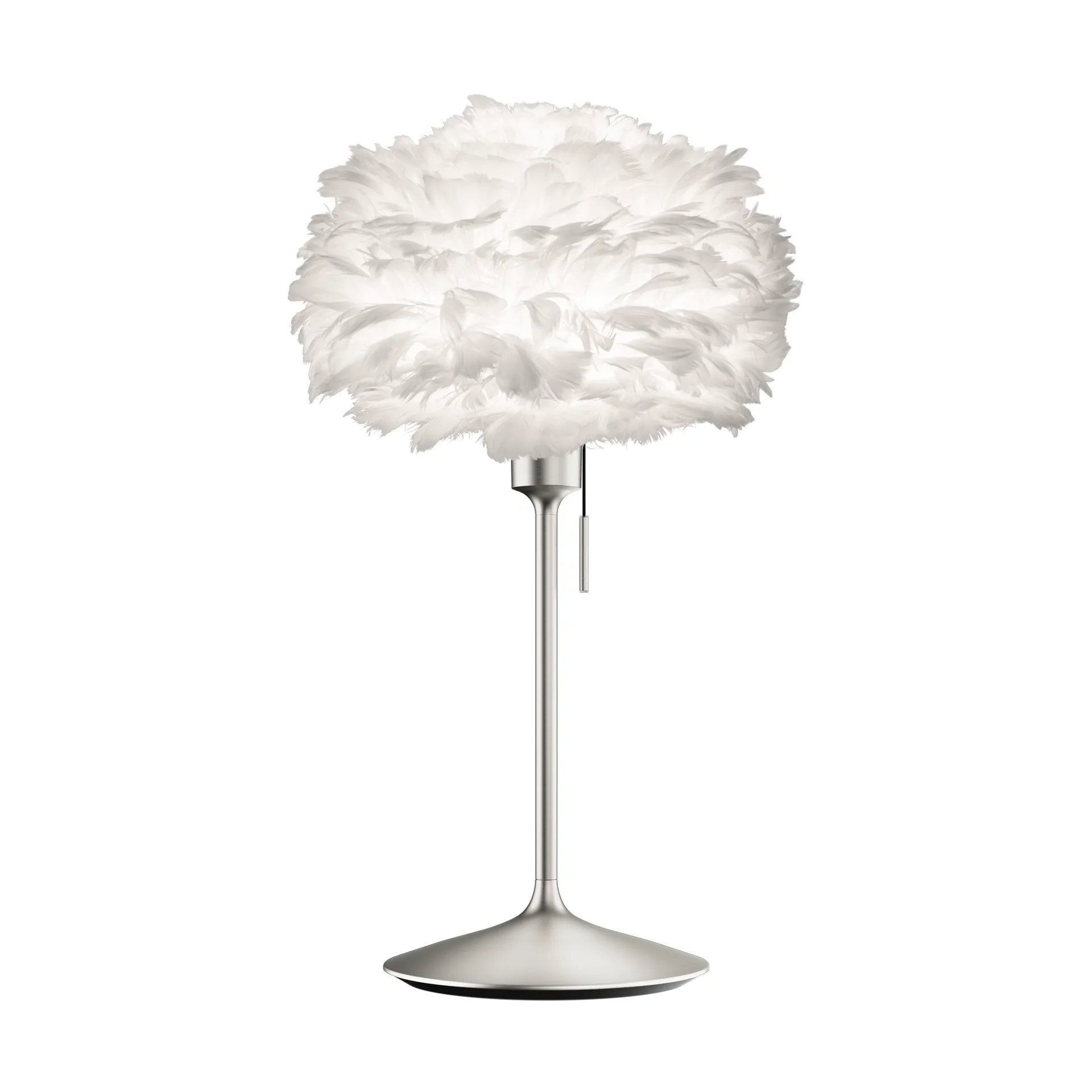 Eos table lamp mini, White-brushed steel Umage