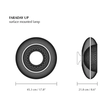 Faraday Up medium ceiling light - Steel - Umage