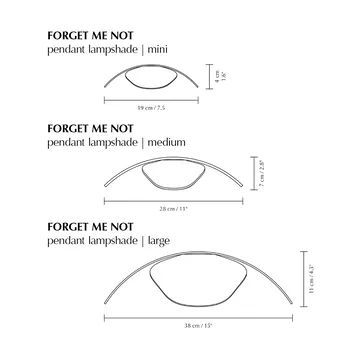 Forget Me Not pendant mini - Oak - Umage