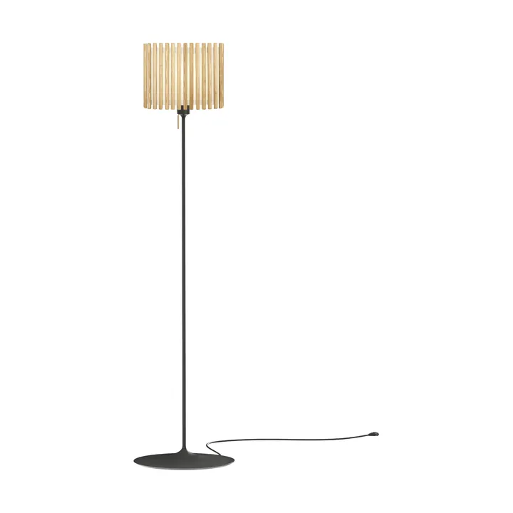 Komorebi floor lamp medium - Rectangular oak-black - Umage