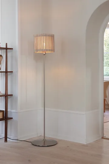 Komorebi golvlampa medium - Circle oak-Borstat stål - Umage