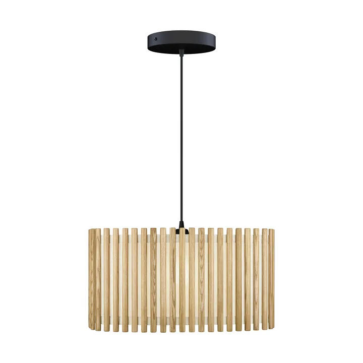 Komorebi pendant large - Rectangular oak-black - Umage