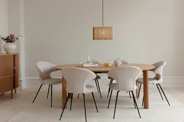 Komorebi pendant medium - Square oak-Black - Umage