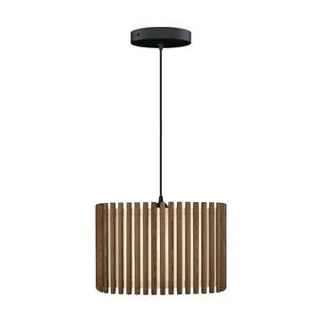 Komorebi pendel large - Square dark oak-Svart - Umage