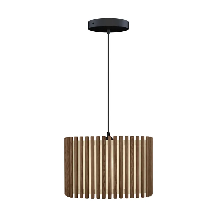 Komorebi pendel large - Square dark oak-Svart - Umage