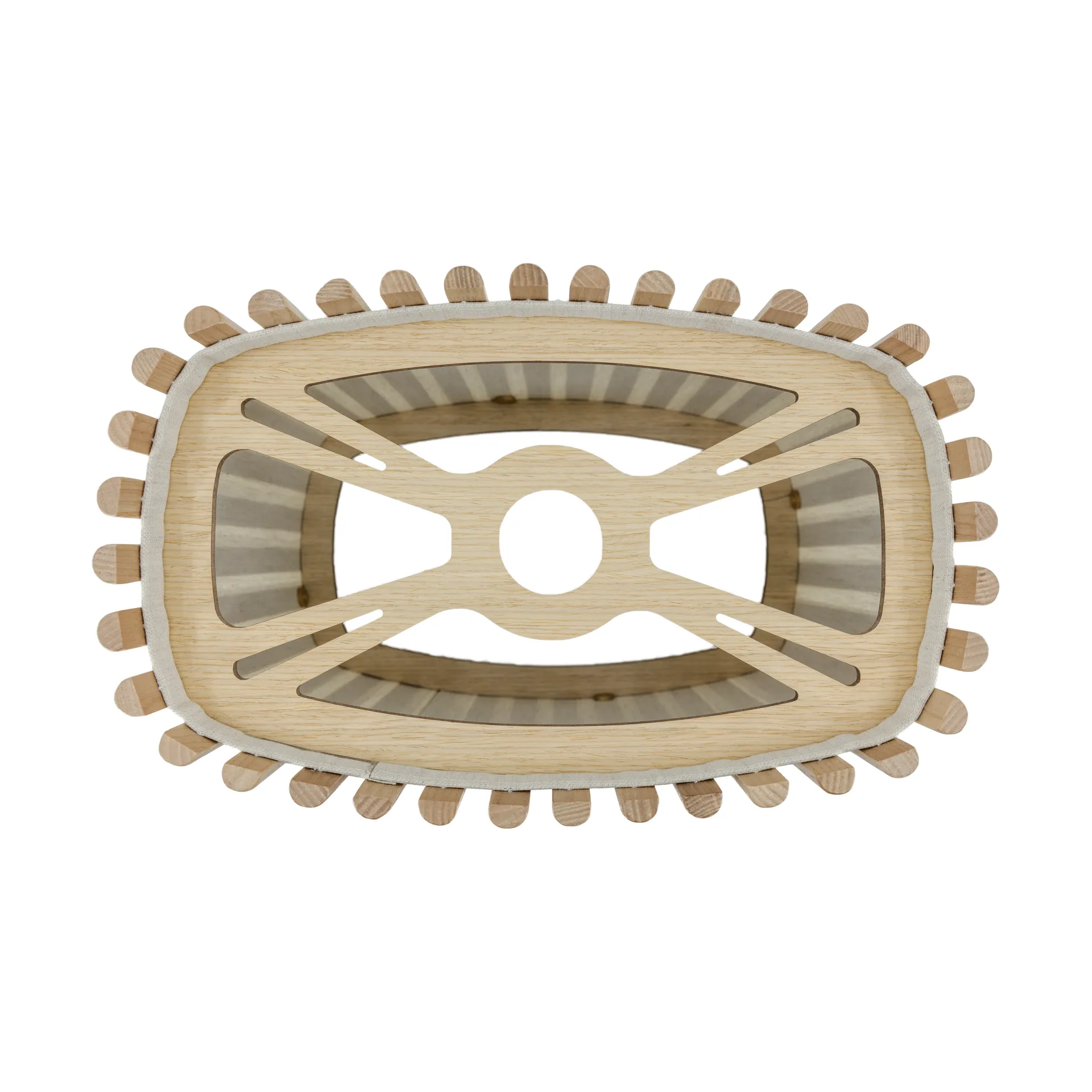 Komorebi pendel medium, Rectangular oak-svart Umage