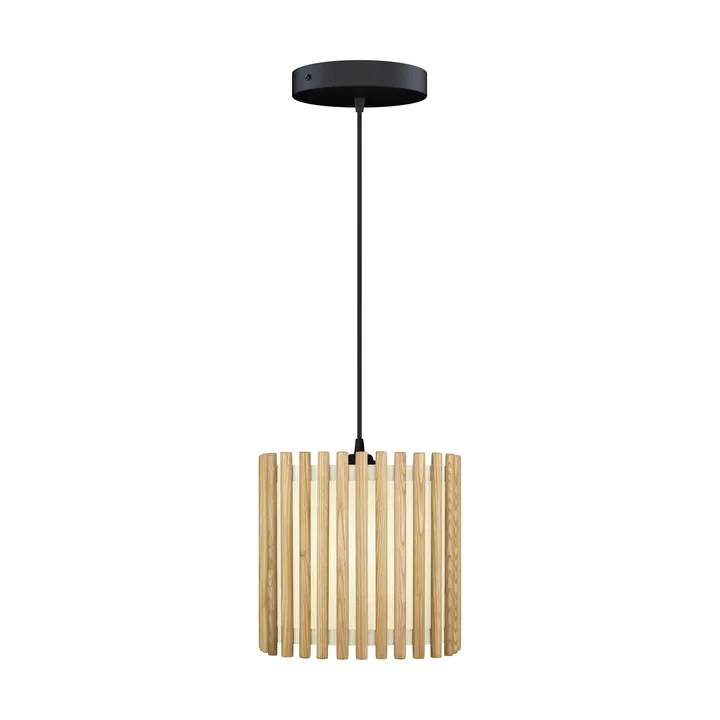 Komorebi Pendelleuchte medium - Square oak-Schwarz - Umage