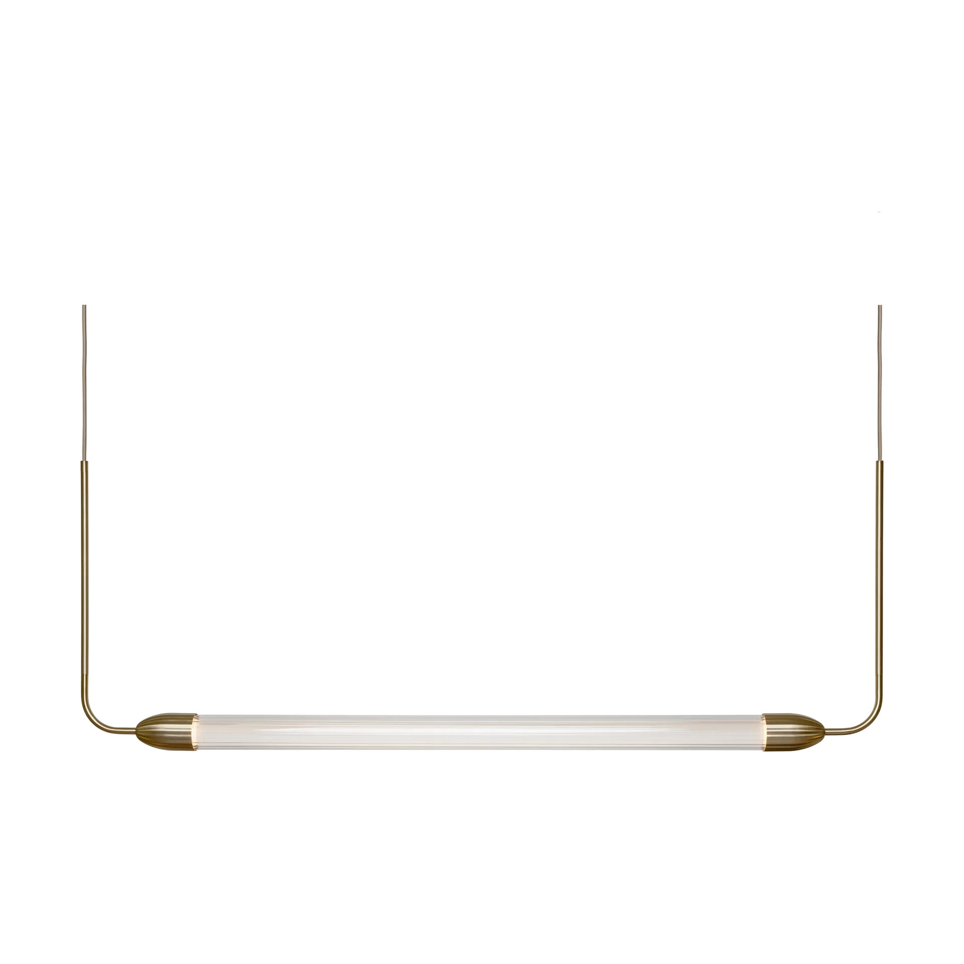 Lemon Squeeze linear pendant, Brass Umage