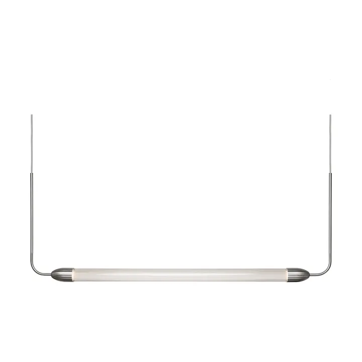 Lemon Squeeze linear pendant - Polished steel - Umage