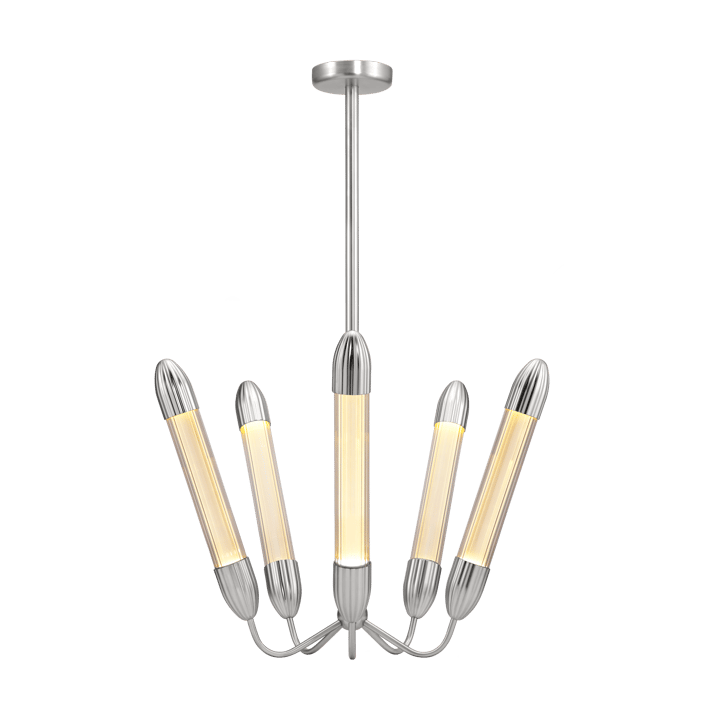 Lemon Squeeze Penta kurze Deckenleuchte - Polished steel - Umage