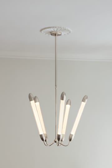 Lemon Squeeze Penta lange Deckenleuchte - Polished steel - Umage