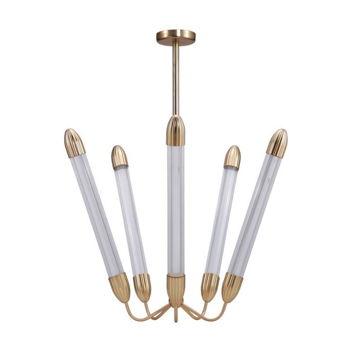 Lemon Squeeze Penta long ceiling lamp, Plated brass Umage
