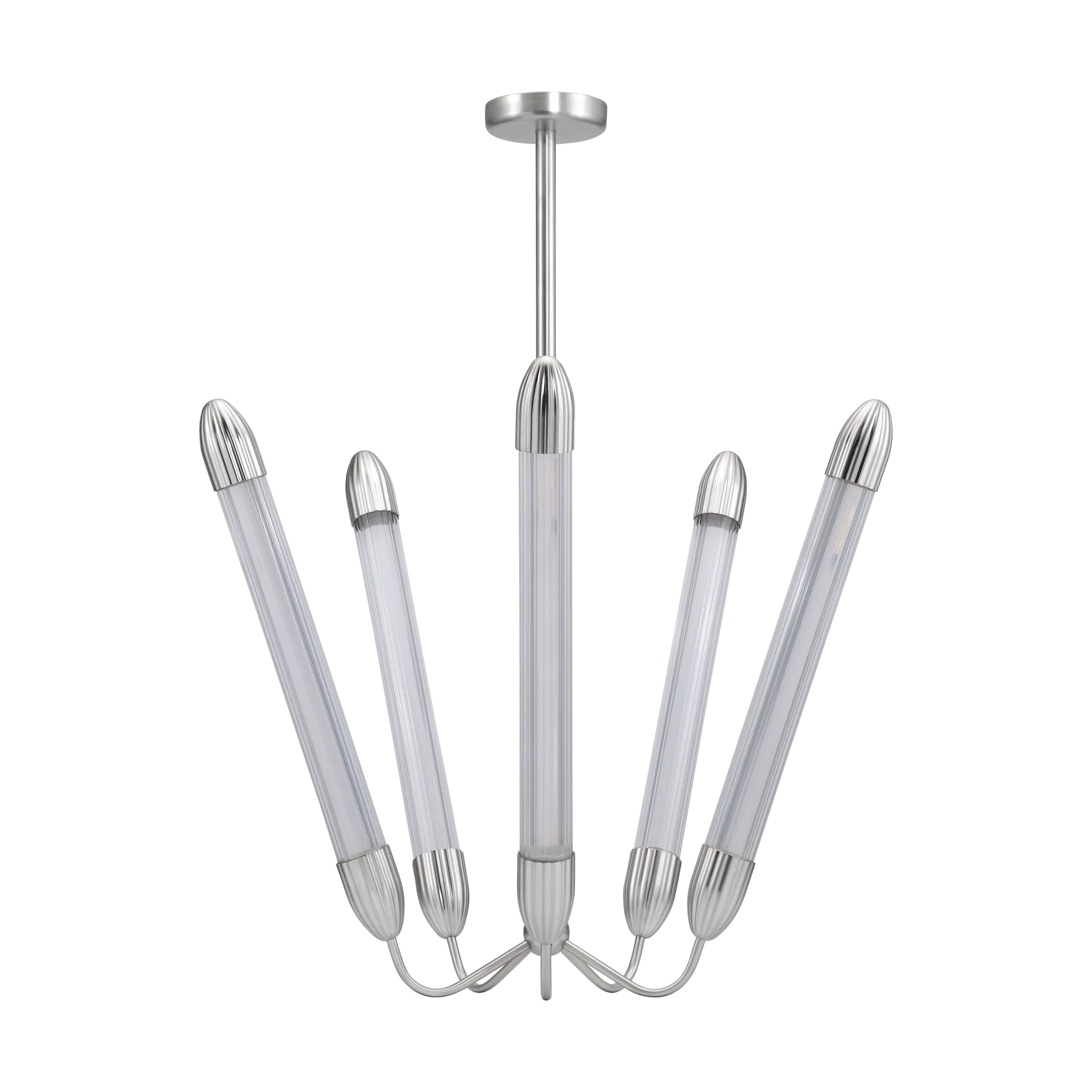 Lemon Squeeze Penta long ceiling lamp, Polished steel Umage
