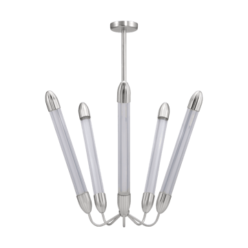 Lemon Squeeze Penta long ceiling lamp - Polished steel - Umage