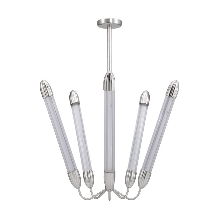 Lemon Squeeze Penta long ceiling lamp, Polished steel Umage