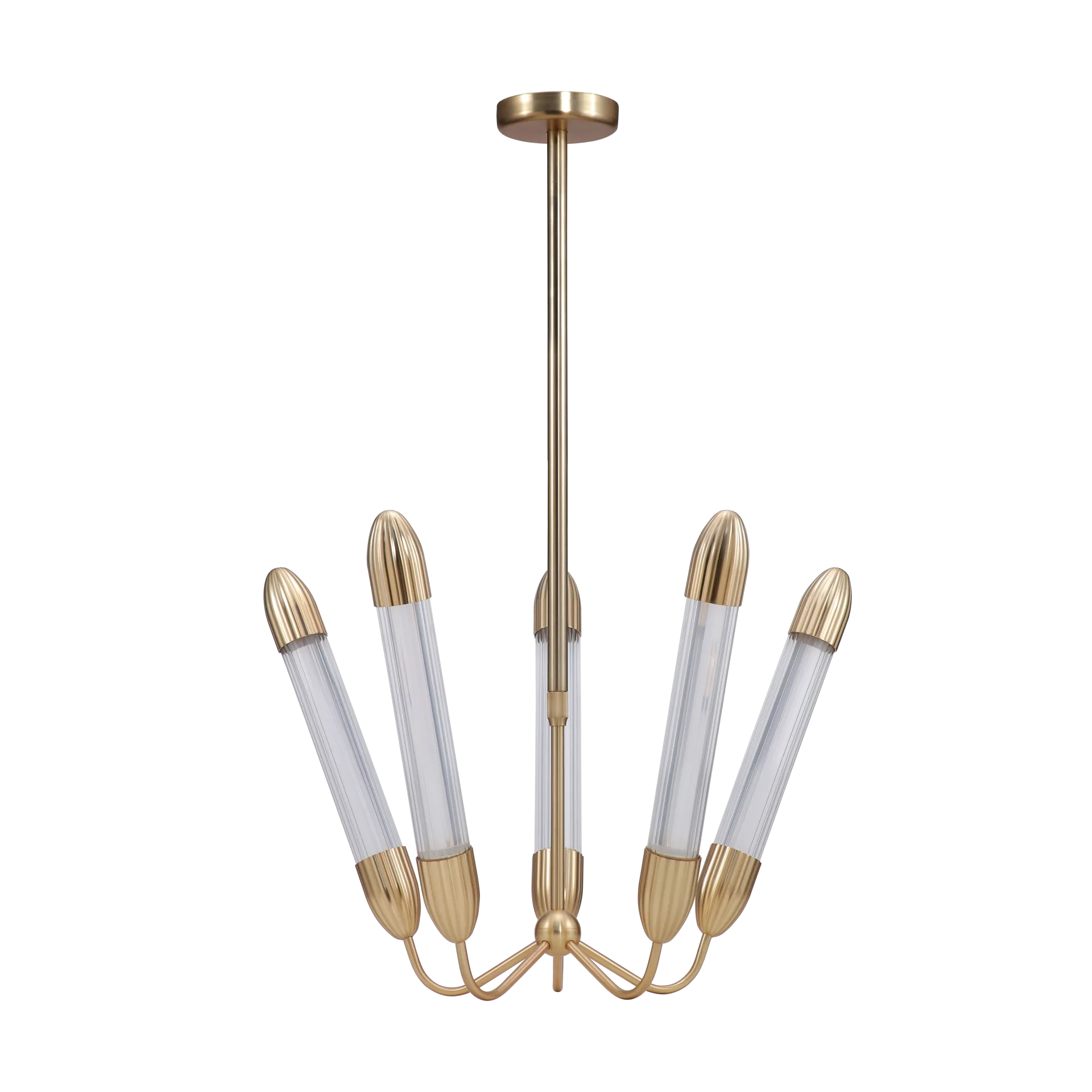 Lemon Squeeze Penta short ceiling lamp, Plated brass Umage