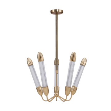 Lemon Squeeze Penta short ceiling lamp - Plated brass - Umage