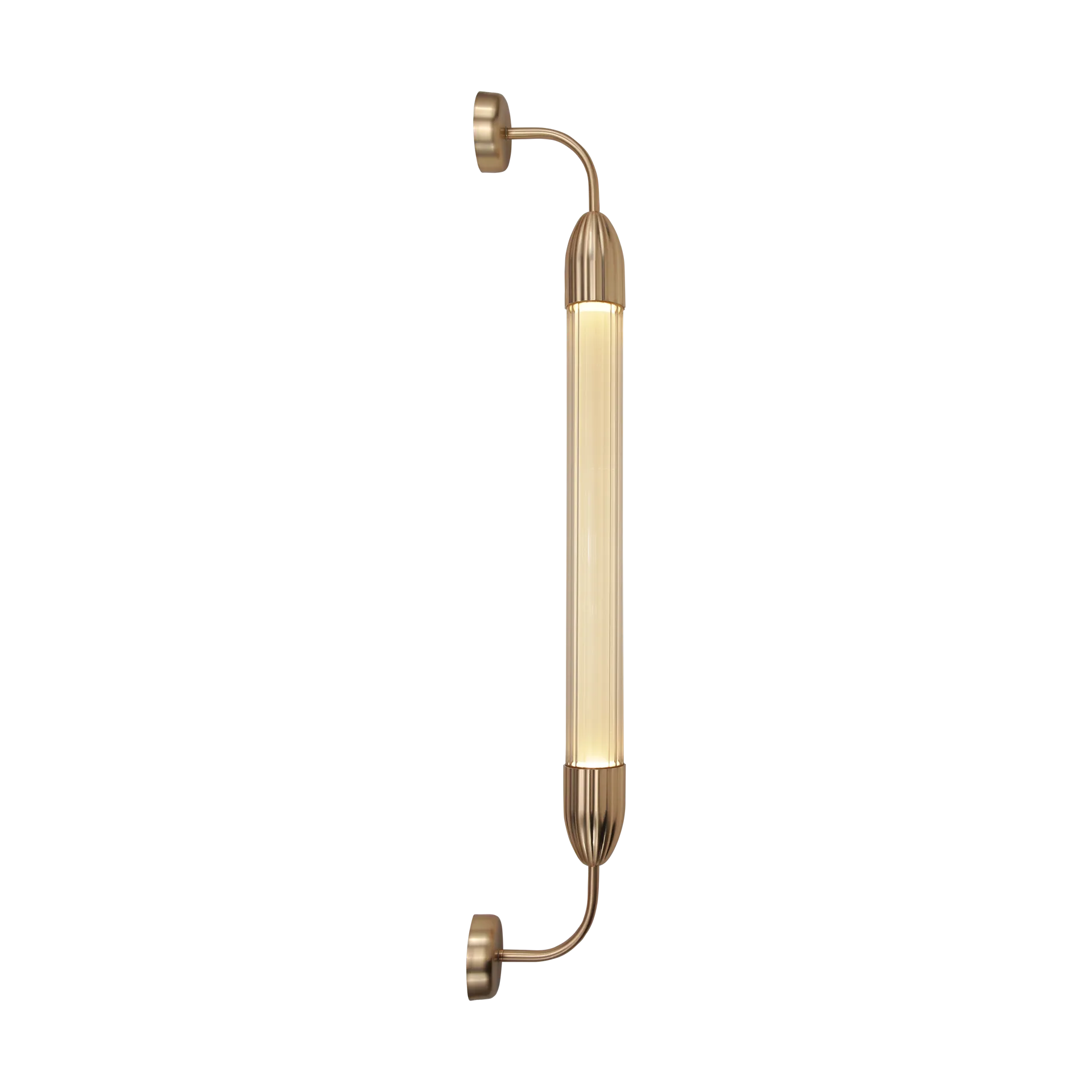 Lemon Squeeze Wall long wall lamp, Single plated brass Umage