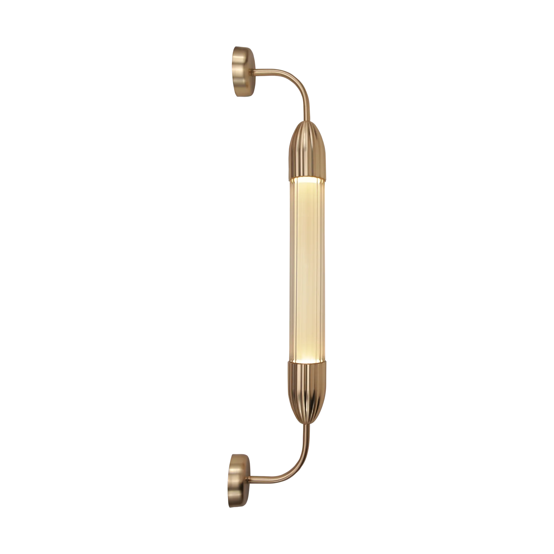 Lemon Squeeze Wall short wall lamp, Single plated brass Umage