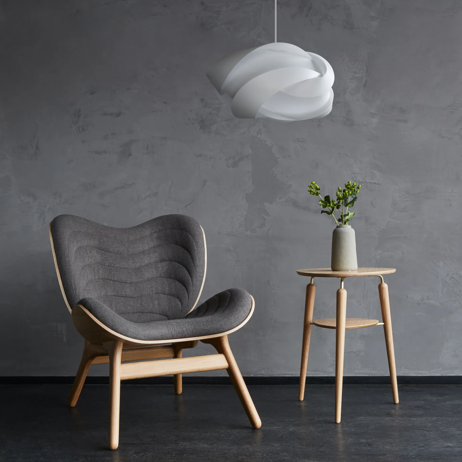 Ribbon lamp shade white, Ø60 cm Umage