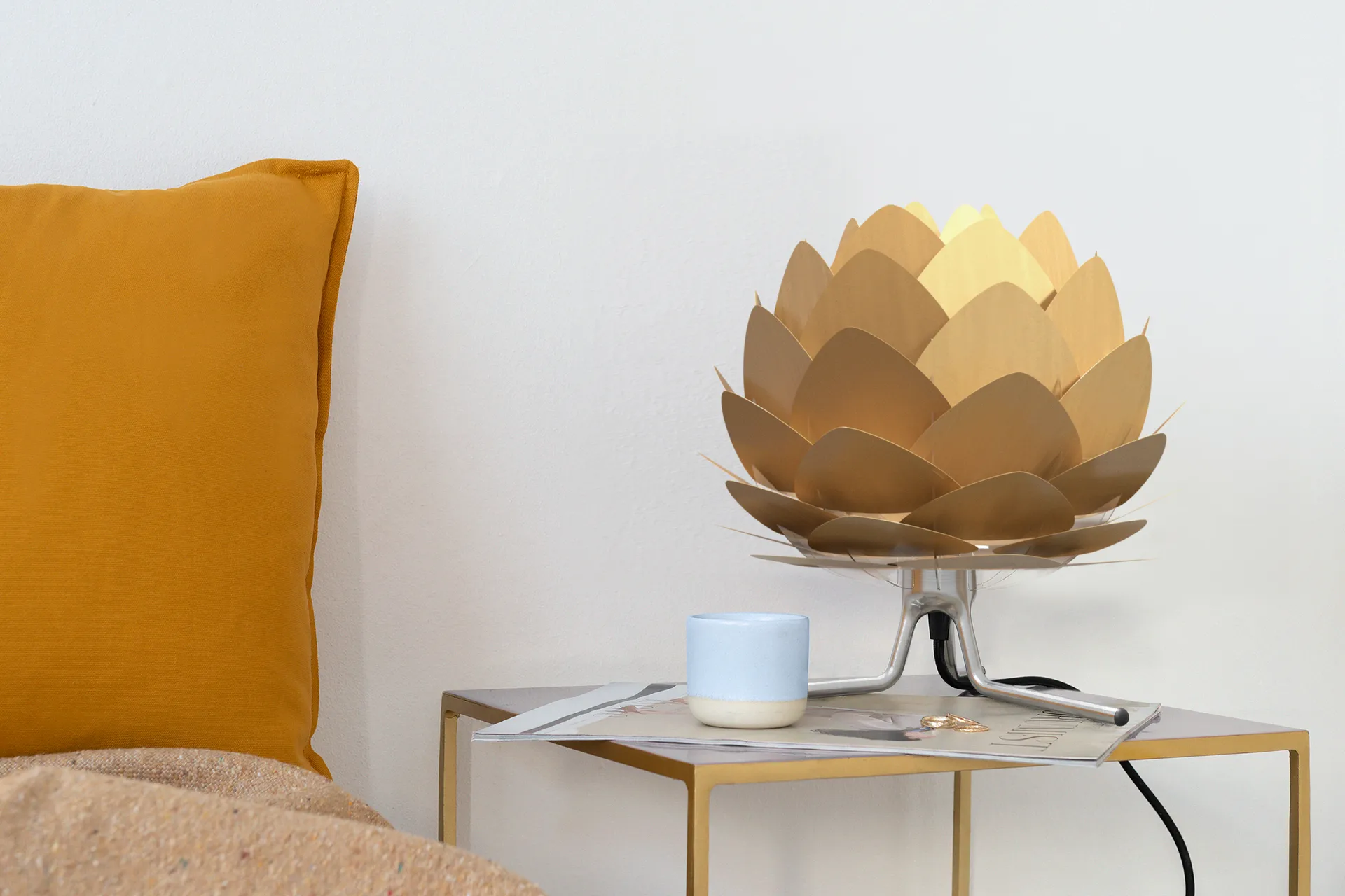 Tripod Base lampstativ, Borstad stål Umage