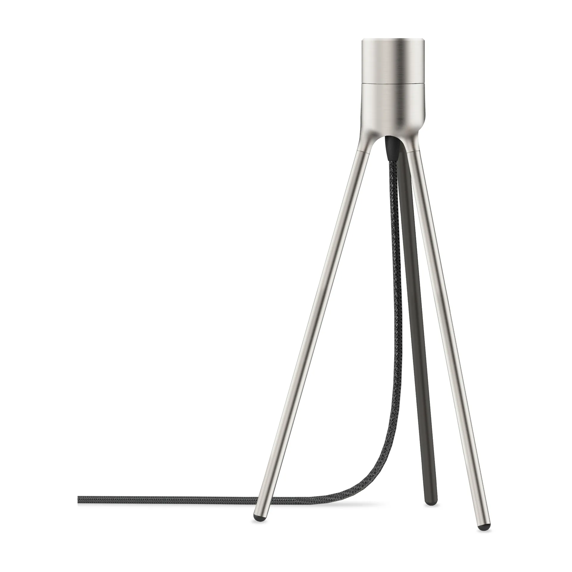 Tripod Leuchtenbasis Tisch, Edelstahl gebürstet Umage
