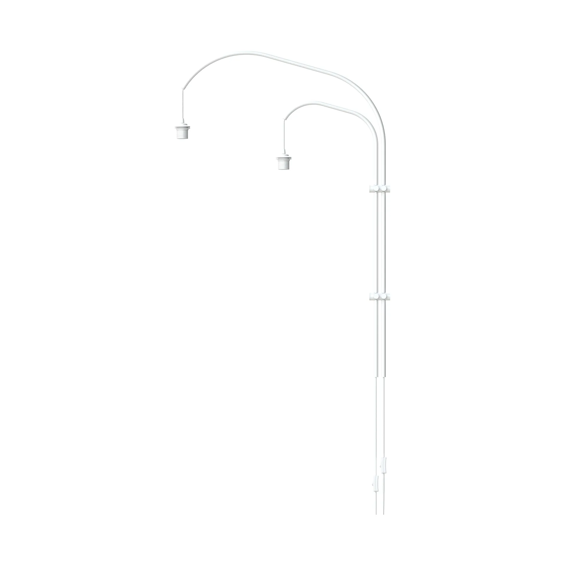 Willow double wall hanger for lamp, white Umage