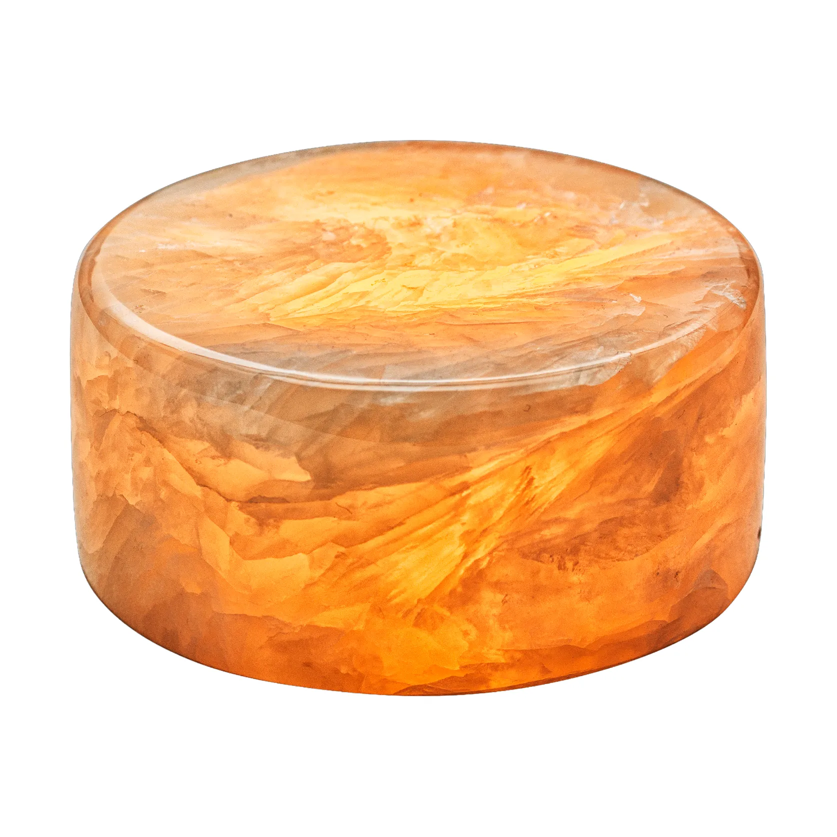 Marble bordsljus, Beige blank, Ø8x4 cm Unison