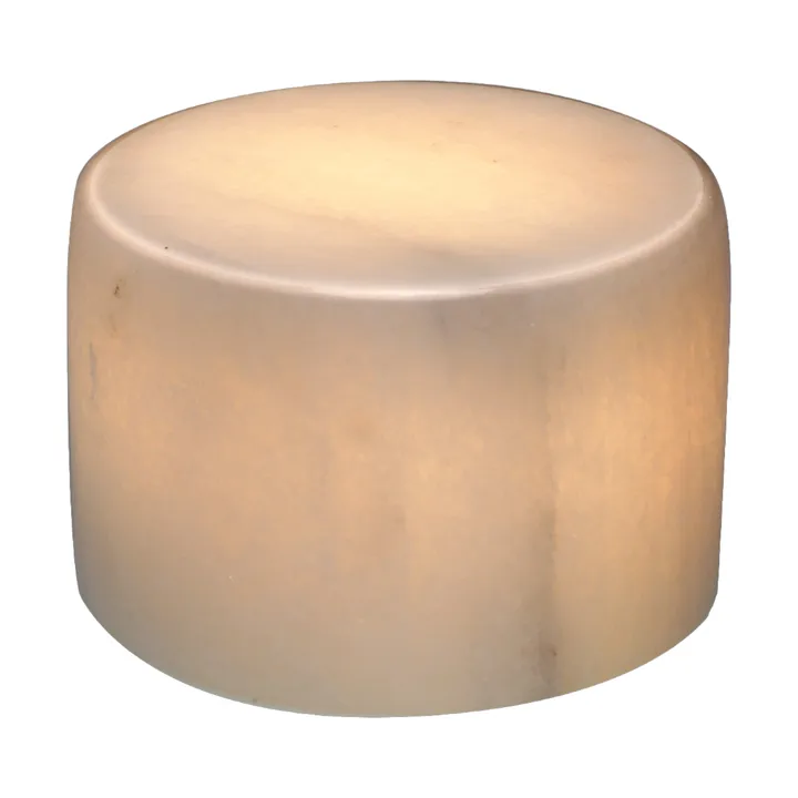 Marble bordsljus - Vit blank, Ø8x6 cm - Unison