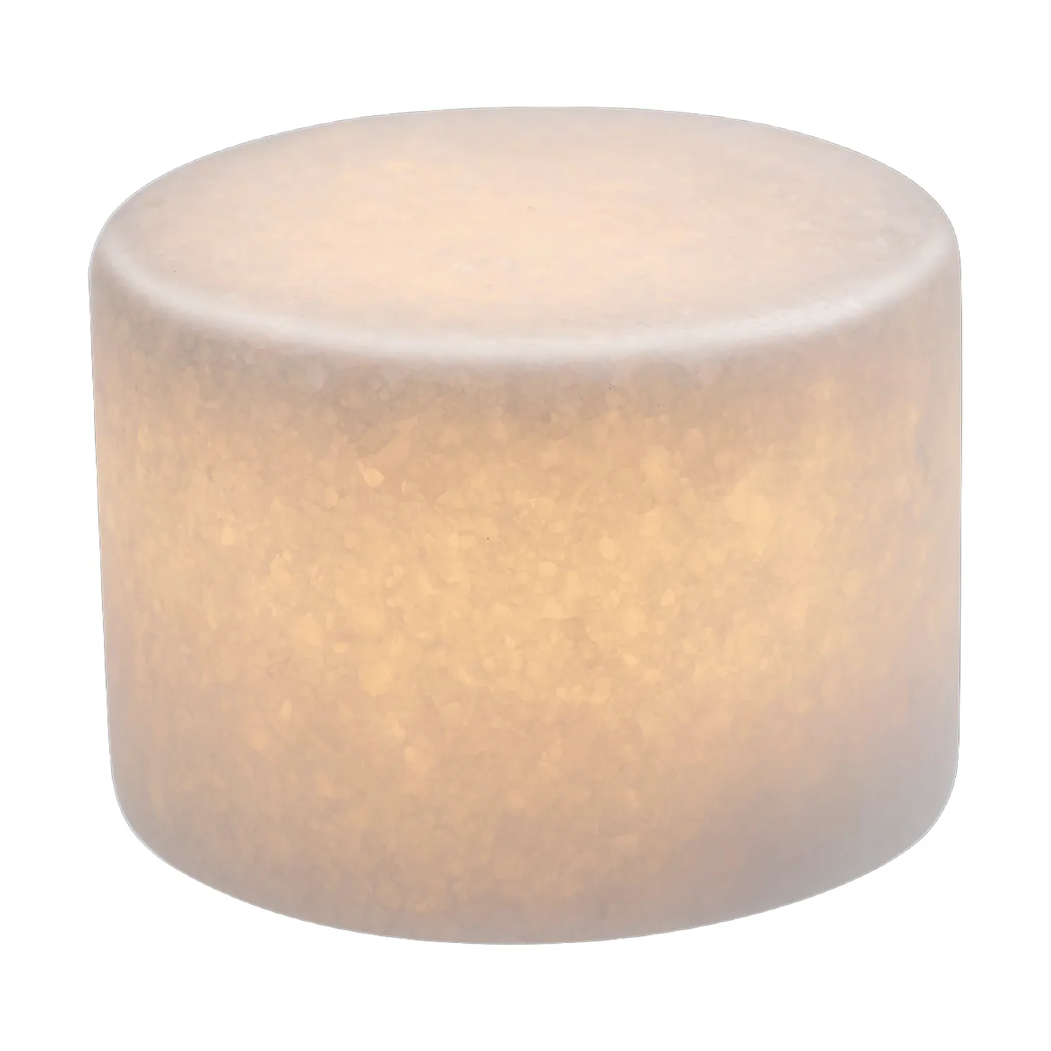 Marble bordsljus, Vit silk matt, Ø8x6 cm Unison