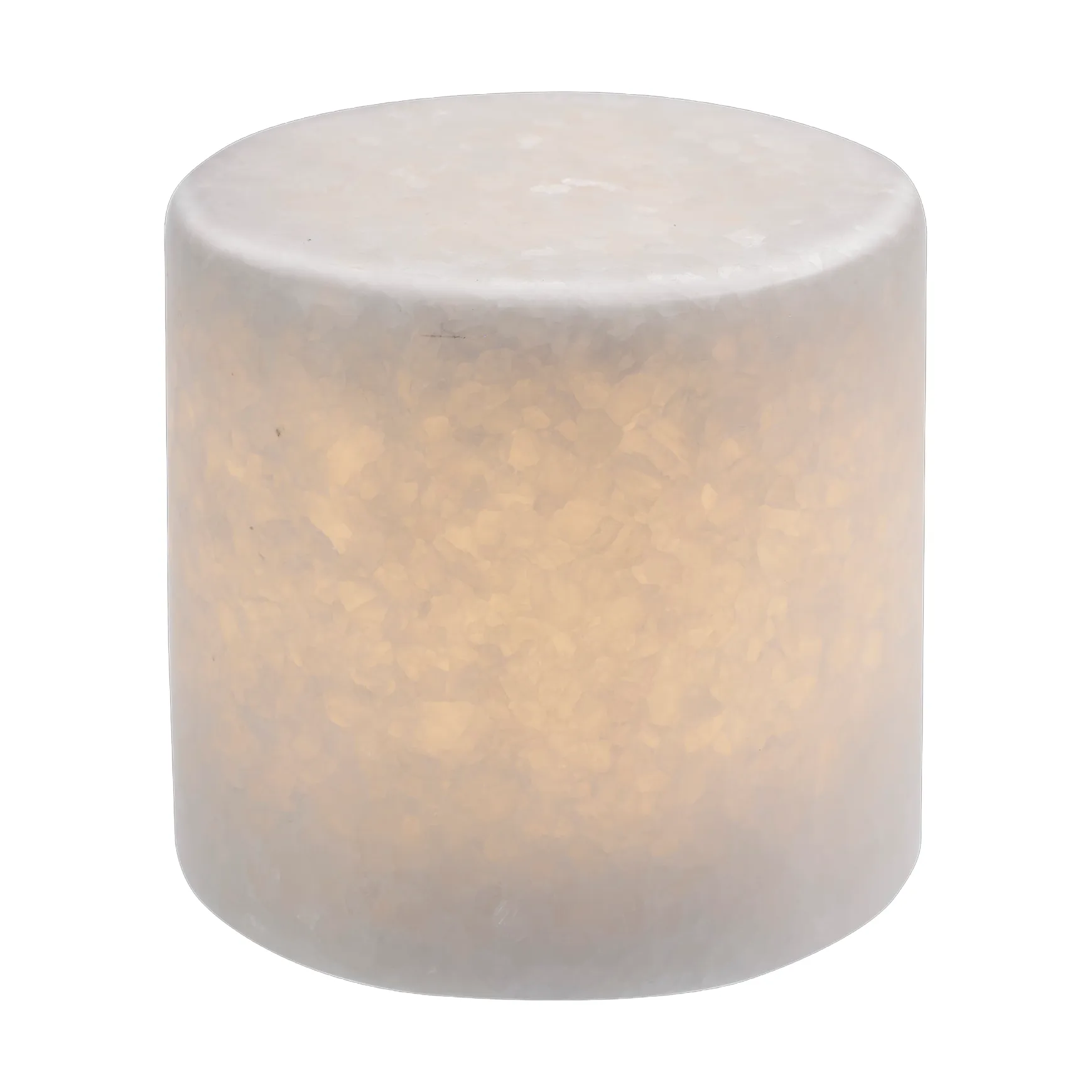 Marble bordsljus, Vit silk matt, Ø8x8 cm Unison