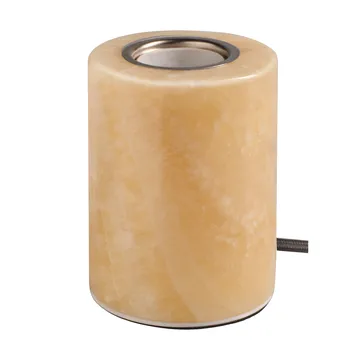 Marble lamp base - Beige gloss, Ø8x10.5 cm - Unison