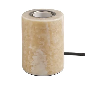 Marble lamp base - Beige silk matte, Ø8x10.5 cm - Unison