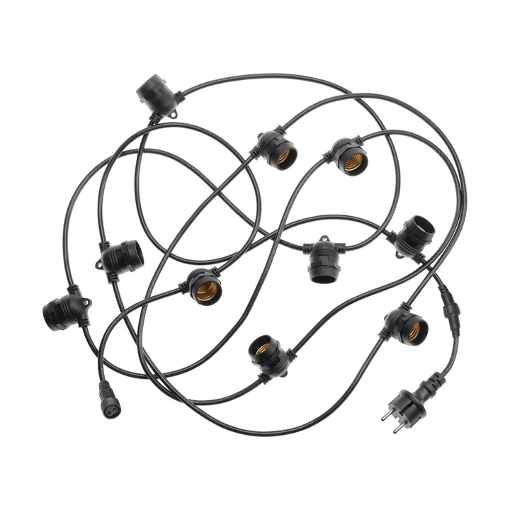 Outdoor connectable string lights - Black, 5 m - Unison