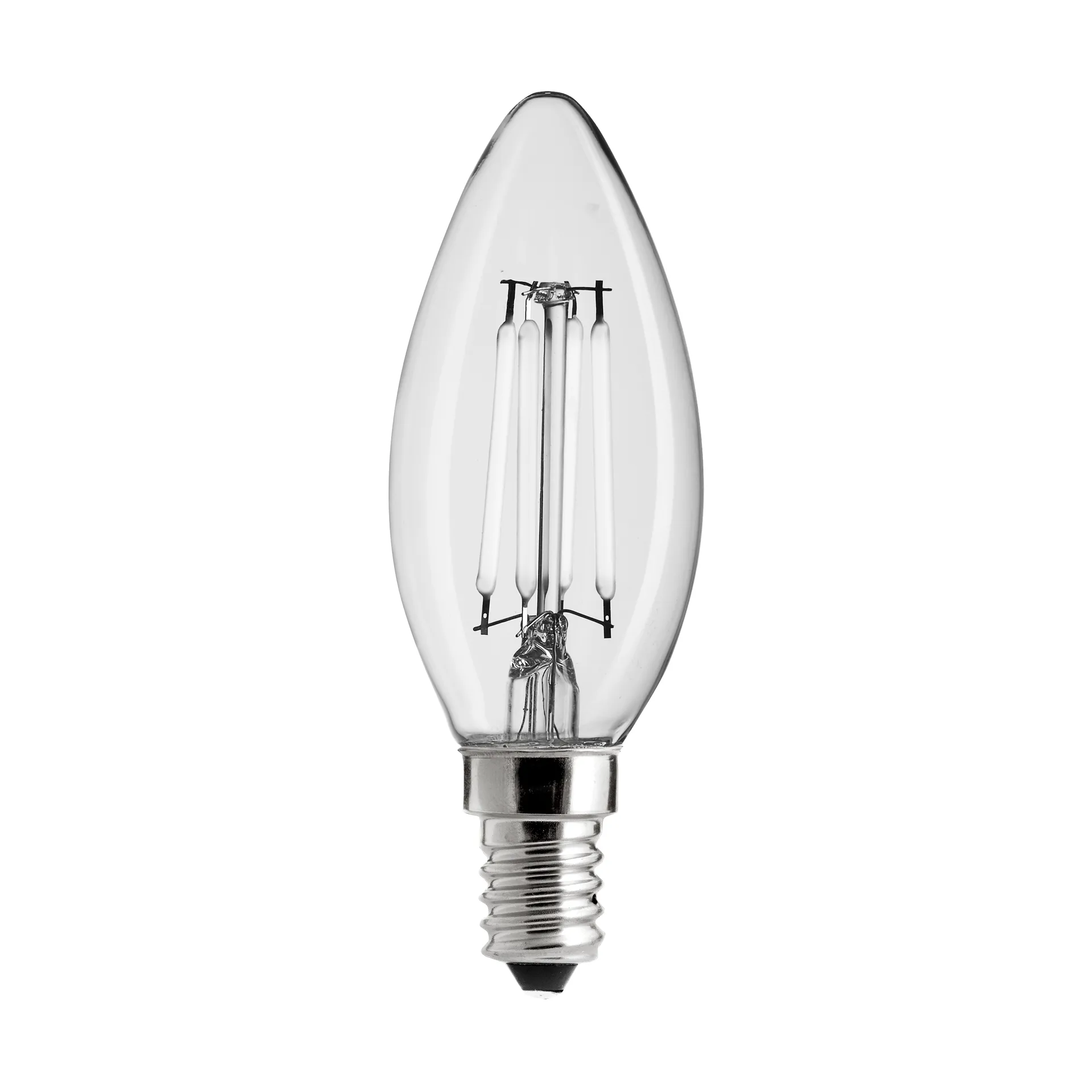 Uni-white taper candle clear dimmable light source E14, 2700K 300lm 4W Unison