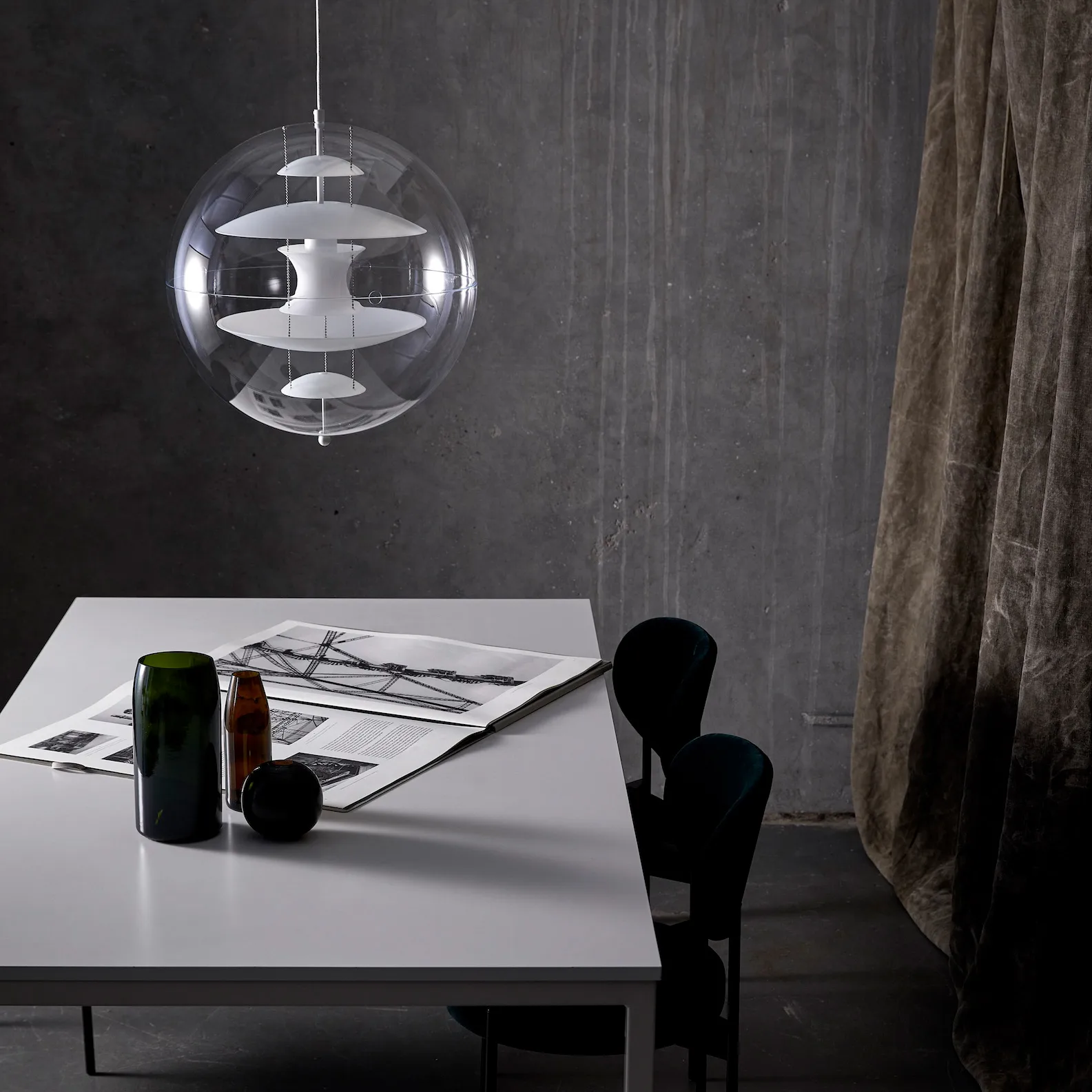 VP Globe Glass pendant lamp, Ø40 cm Verpan