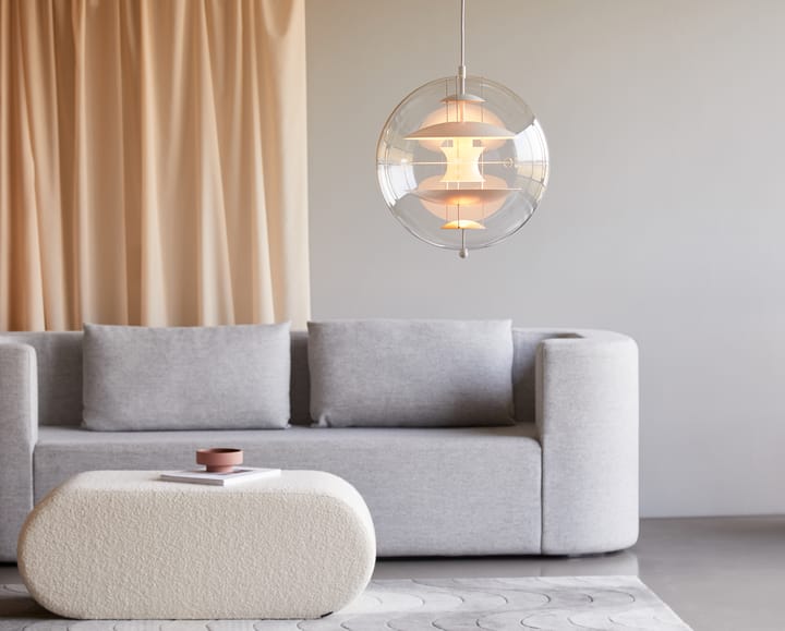 VP Globe Warm Peach taklampa, Ø40 cm Verpan