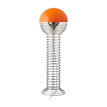 Verpan Wire golvlampa Chrome-orange