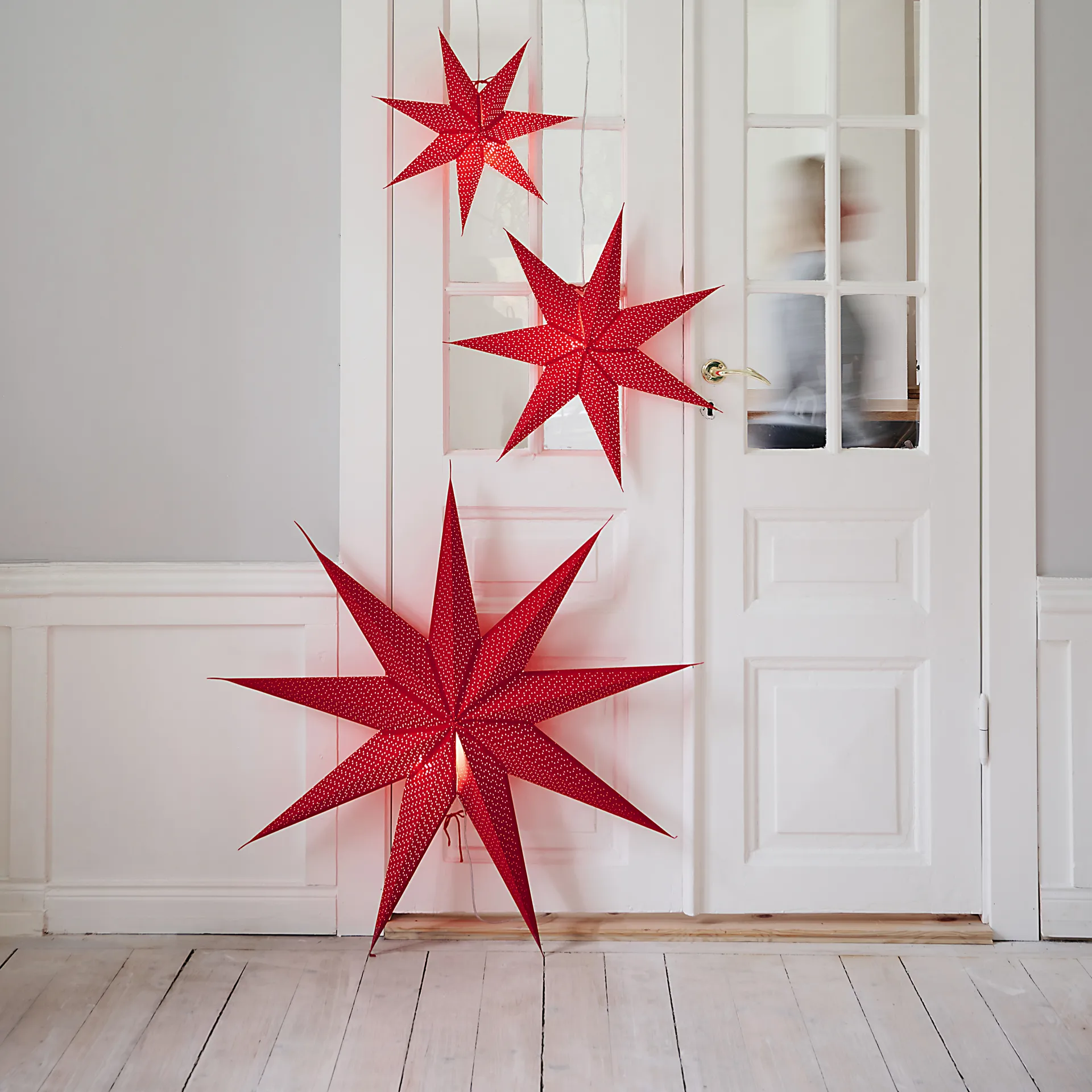Aino Christmas star slim red, 60 cm Watt & Veke