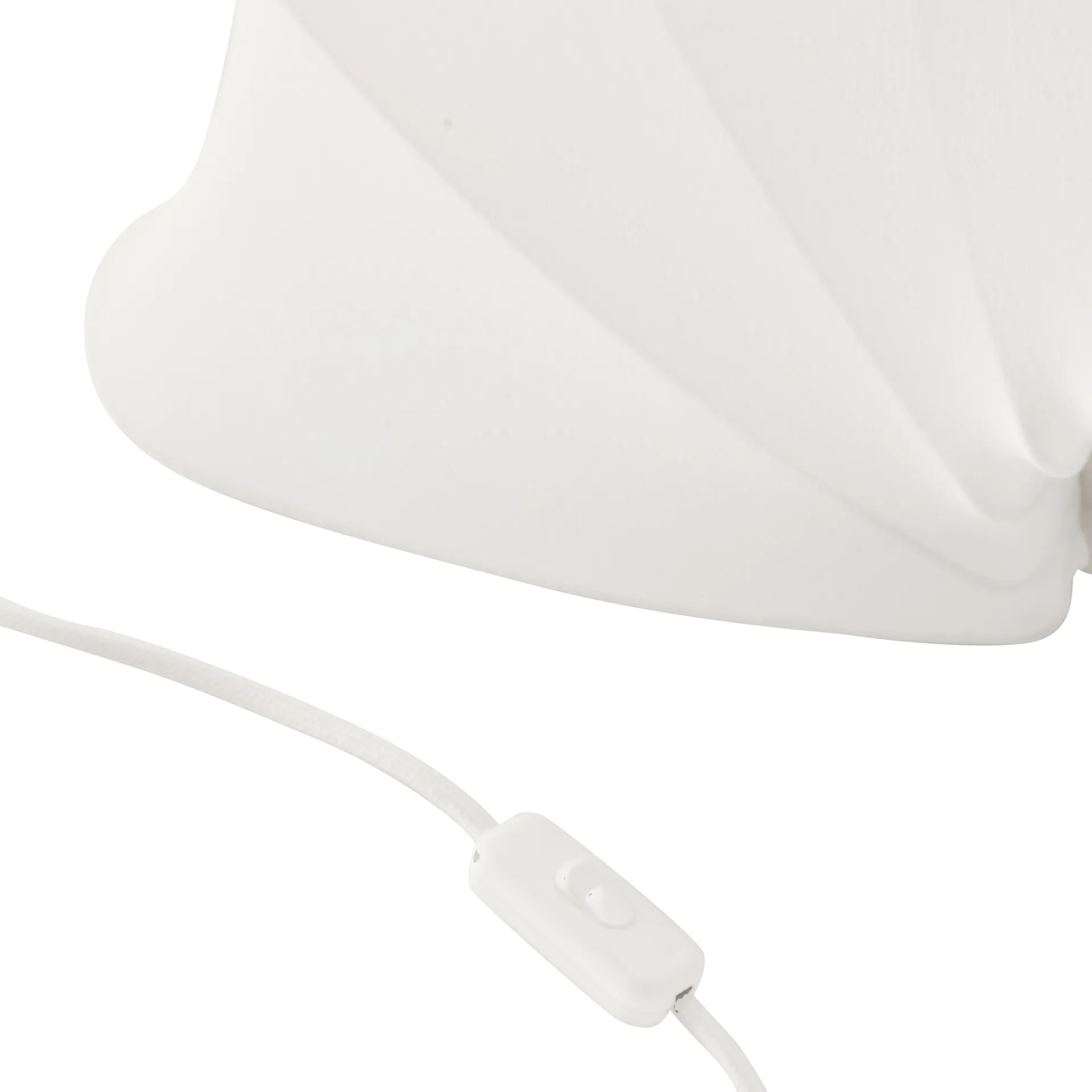 Anna vägglampa L 54 cm, White cotton Watt & Veke
