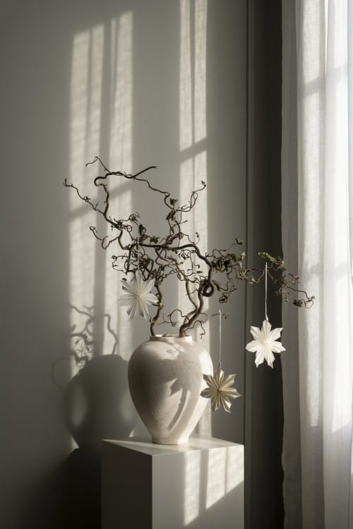 Aurora Christmas decoration 3-pack, White-brown Watt & Veke