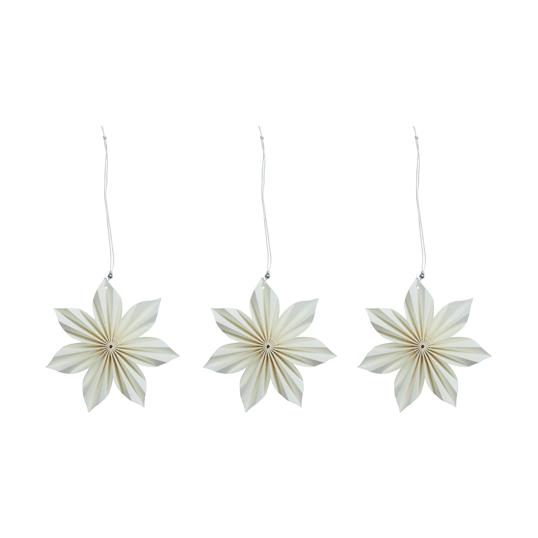 Aurora Weihnachtsdekoration 3er Pack, White-brown Watt & Veke