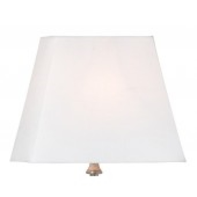 Watt & Veke Basic Rechteckiger Leuchtenschirm 22 cm Weiß