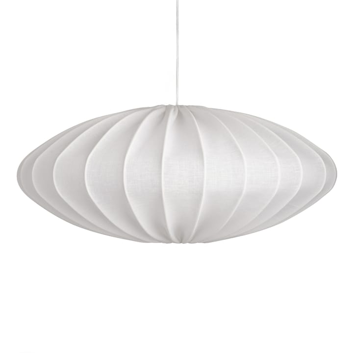 Ellipse Lampenschirm 65cm Leinen, Weiß Watt & Veke
