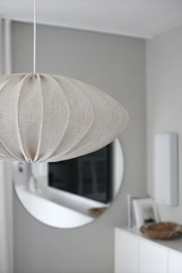 Ellipse lampshade linen 80 cm - Nature - Watt & Veke